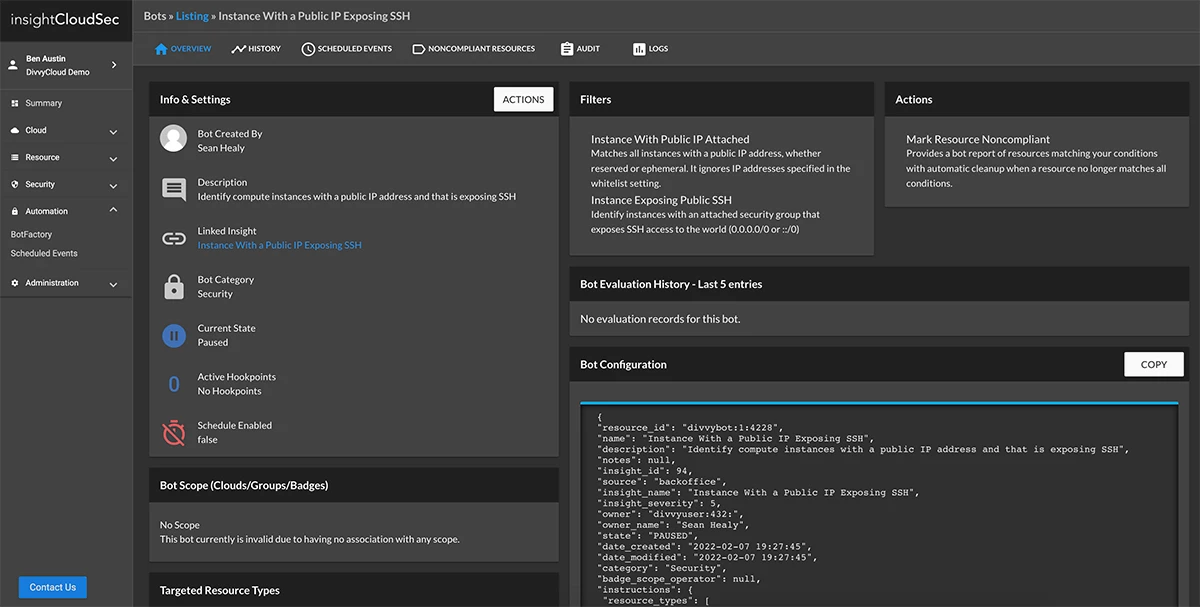 Automation and Real-time Remediation